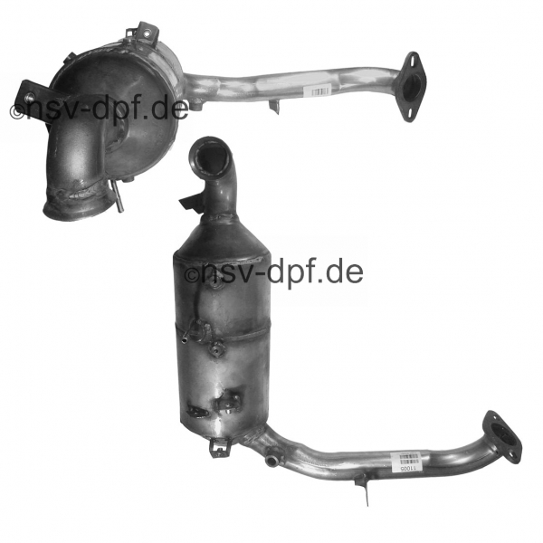 Volvo S40 D / S80 D / V50 D / V70 D 1.6l / 81 KW Dieselpartikelfilter